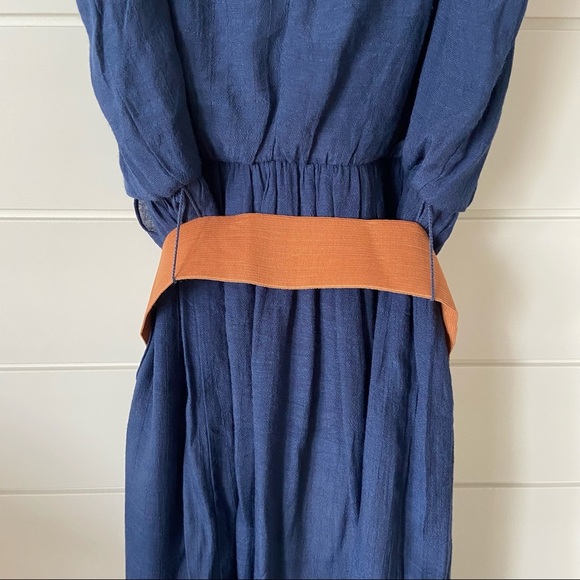 Navy Dress with Belt size S - Picture 7 of 8